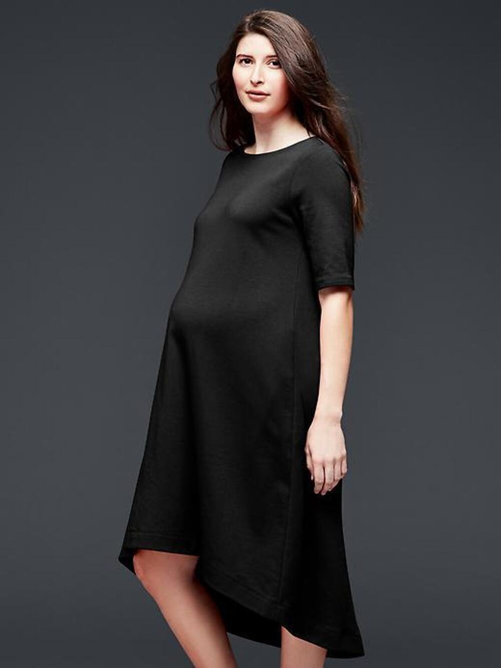 NWOT GAP Maternity A-line swing dress, BLACK SIZE M #696100
